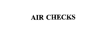 AIR CHECKS