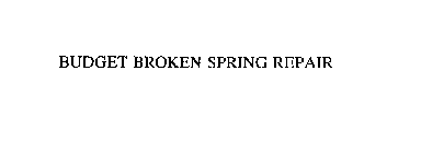 BUDGET BROKEN SPRING REPAIR