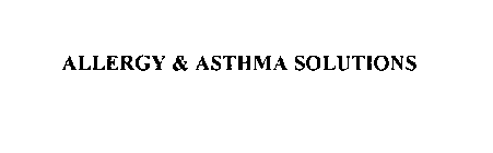 ALLERGY & ASTHMA SOLUTIONS