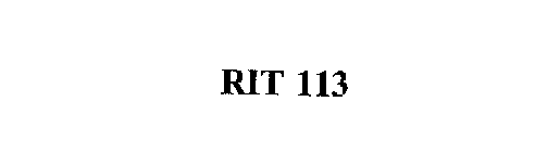 RIT 113