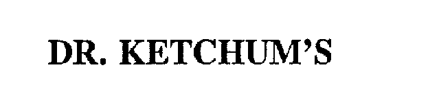 DR. KETCHUM'S