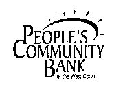 PEOPLE'S COMMUNITY BANK OF THE WEST COAST