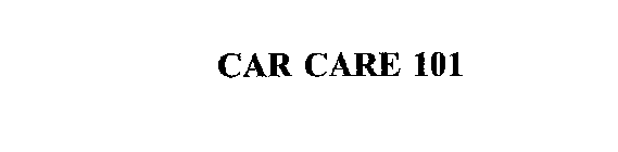 CAR CARE 101