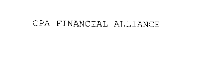 CPA FINANCIAL ALLIANCE