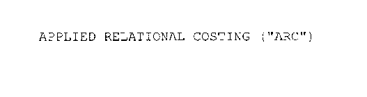 APPLIED RELATIONAL COSTING (