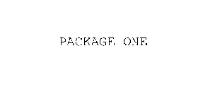 PACKAGE ONE