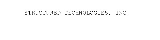 STRUCTURED TECHNOLOGIES, INC.