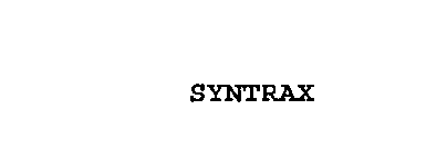 SYNTRAX