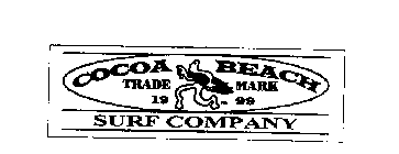 COCOA BEACH SURF COMPANY TRADEMARK 1999