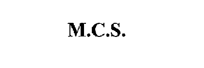 M.C.S.