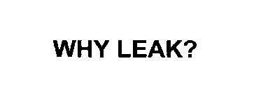 WHY LEAK?