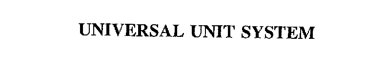 UNIVERSAL UNIT SYSTEM