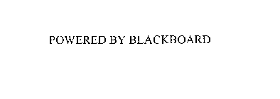 POWERED BY BLACKBOARD