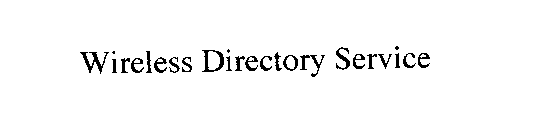 WIRELESS DIRECTORY SERVICE