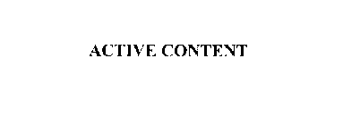 ACTIVE CONTENT