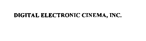 DIGITAL ELECTRONIC CINEMA, INC.