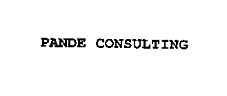 PANDE CONSULTING