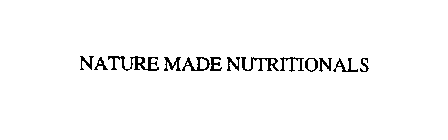 NATURE MADE NUTRITIONALS