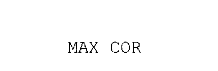 MAX COR