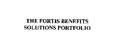 THE FORTIS BENEFITS SOLUTIONS PORTFOLIO