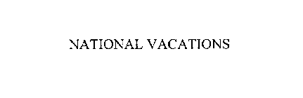 NATIONAL VACATIONS