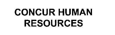 CONCUR HUMAN RESOURCES