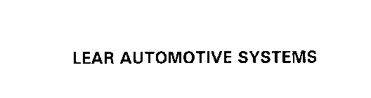 LEAR AUTOMOTIVE SYSTEMS