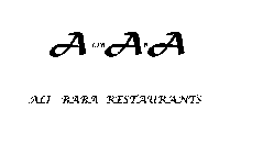 A A A ALI BABA RESTAURANTS