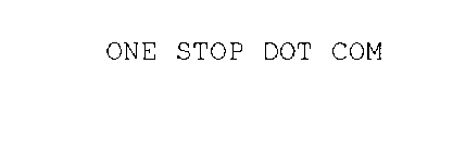 ONE STOP DOT COM