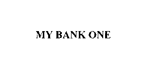 MY BANK ONE