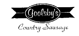 GOOLSBY'S COUNTRY SAUSAGE