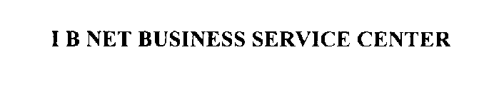 I B NET BUSINESS SERVICE CENTER