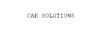 CAE SOLUTIONS