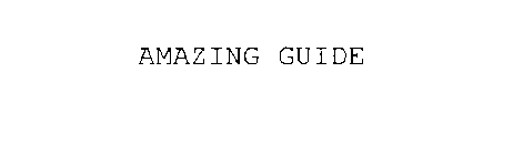 AMAZING GUIDE