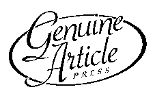 GENUINE ARTICLE PRESS