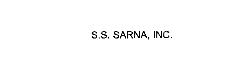 S.S. SARNA, INC.