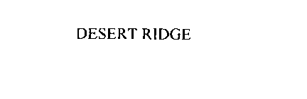 DESERT RIDGE