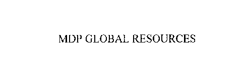 MDP GLOBAL RESOURCES