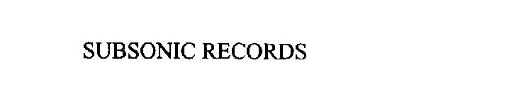 SUBSONIC RECORDS