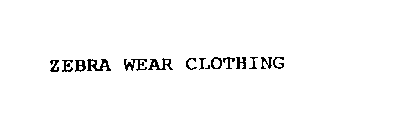 ZEBRA WEAR CLOTHING