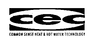 CEC COMMON SENSE HEAT & HOT WATER TECHNOLOGY