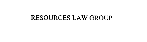 RESOURCES LAW GROUP