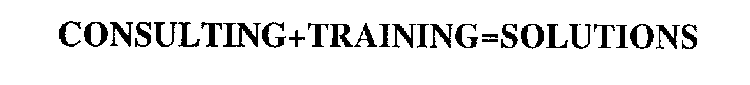 CONSULTING+TRAINING=SOLUTIONS