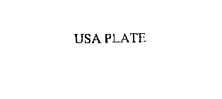 USA PLATE