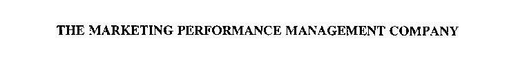 THE MARKETING PERFORMANCE MANAGEMENT COMPANY