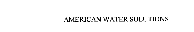 AMERICAN WATER SOLUTIONS