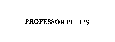 PROFESSOR PETE'S