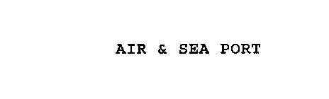 AIR & SEA PORT