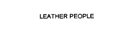 LEATHER PEOPLE