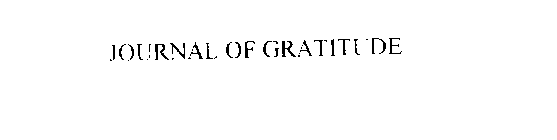 JOURNAL OF GRATITUDE